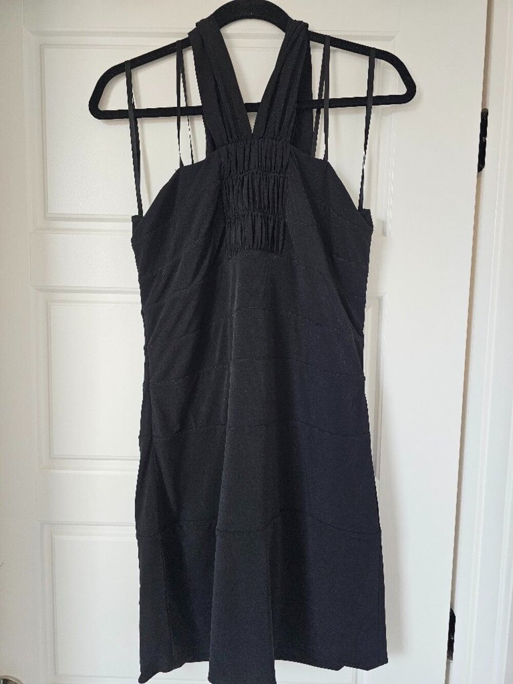 BCBGeneration Dress Strapless/Tierred Halter Jersey Vintage